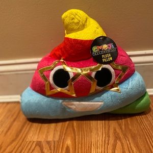 Rainbow Poop Emoji Pillow